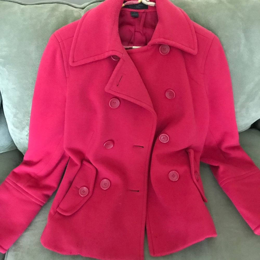 Express cashmere blend peacoat